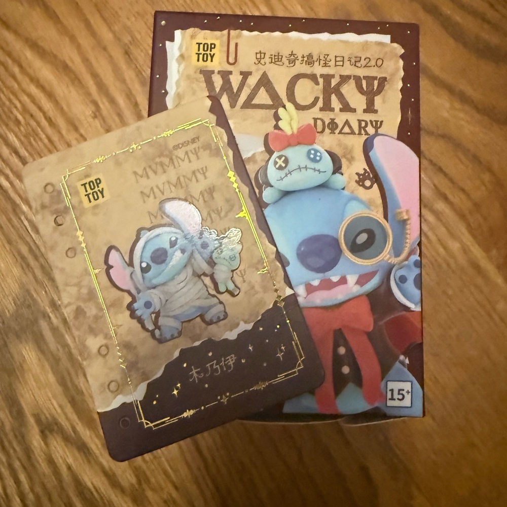 Wacky Diary Blue Stitch Figure Collectible